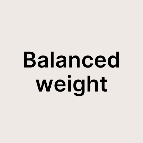 Balanced Weight